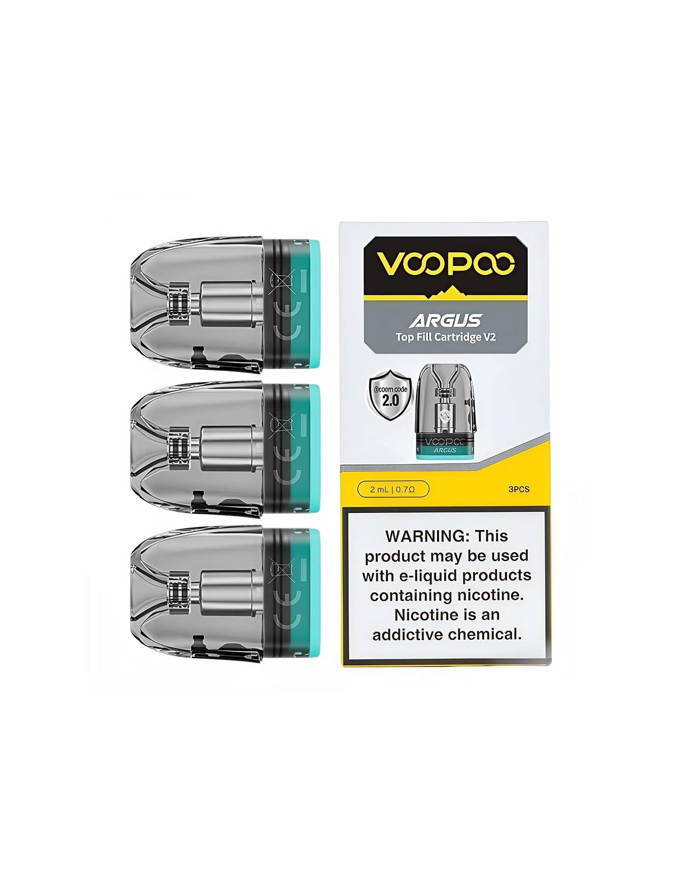 کارتریج آرگاس ووپو تاپ فیل 2 | VooPoo Argus Pod Top Fill V2 cartridge
